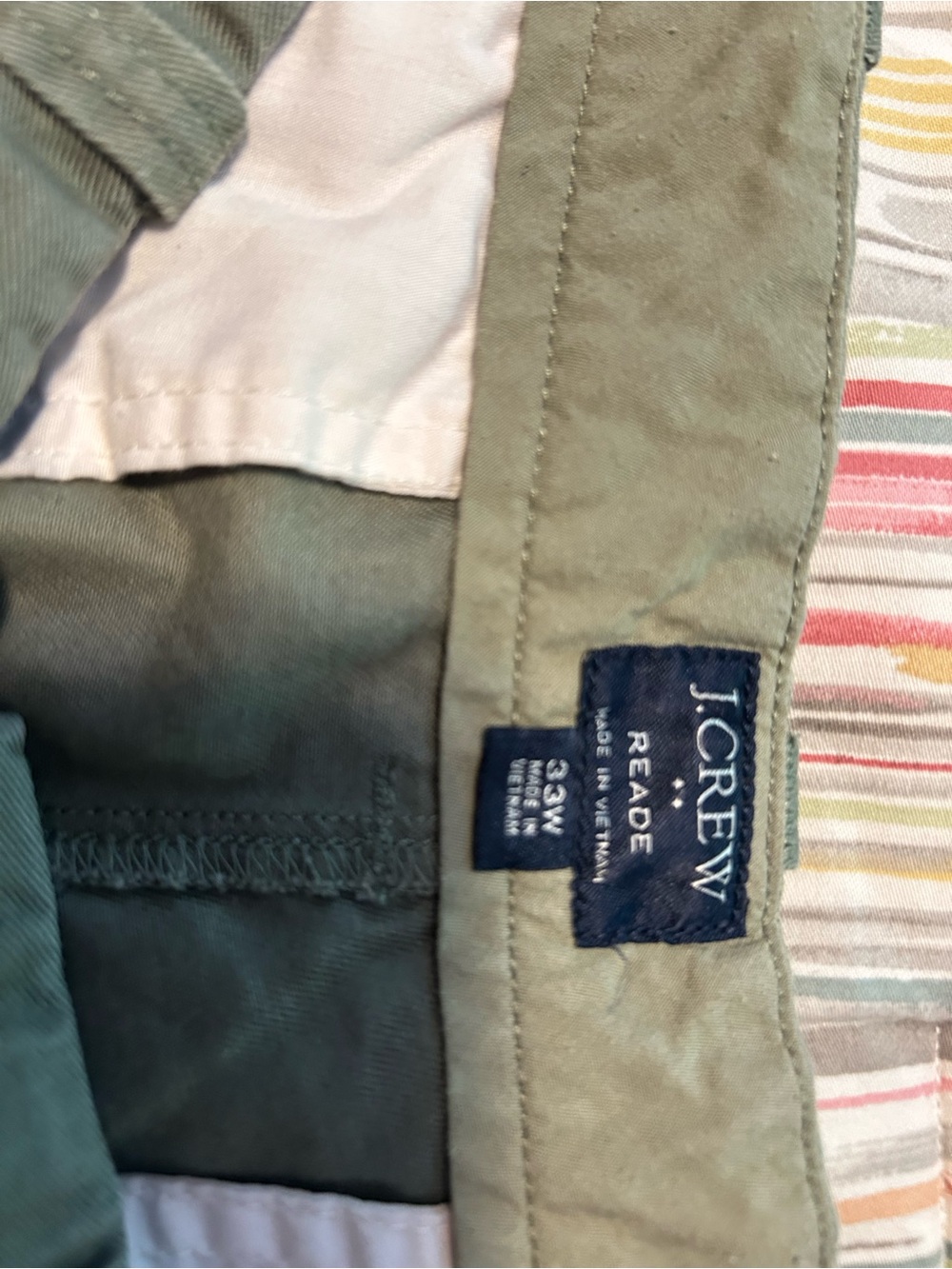 J. Crew Olive Green Reade Chino shorts